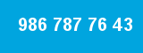 986 787 76 43 986 787 76 43